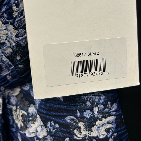 Mac Duggal Blue and White Strapless Dress - Picture 7 of 9